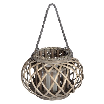 Wicker Basket Lantern