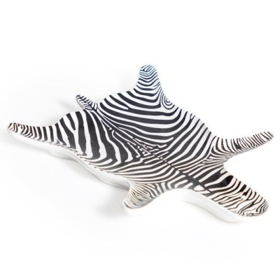 Ceramic Zebra Hide Trinket Tray