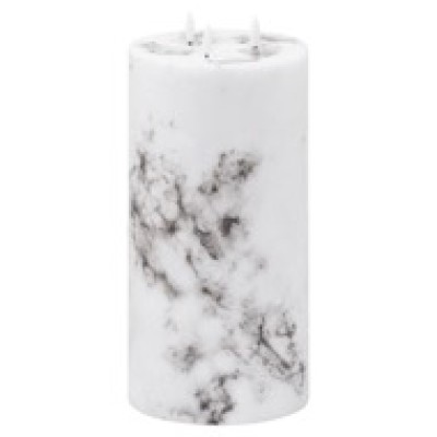 LED Marble Candle 6x12