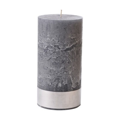 Grey Rustic Candle 10x20