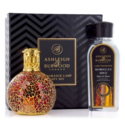 Ashleigh & Burwood Tahitian Sunset Lamp and Moroccan Spice Fragrance Set