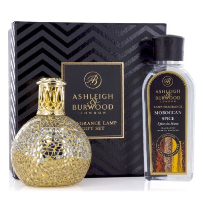 Ashleigh & Burwood Small Little Treasure Lamp And Moroccan Spice Gift Set