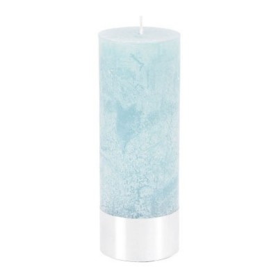 Blue Rustic Candle 7x12