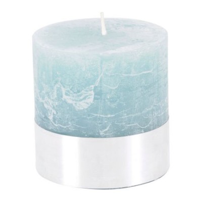Blue Rustic Candle 10x10