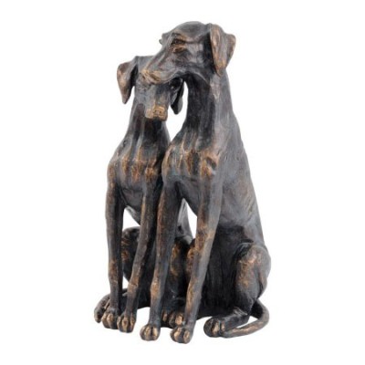 Bronze Pups Sculpture