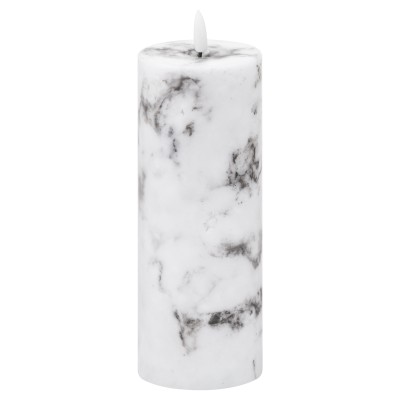 LED Marble Candle 3x8