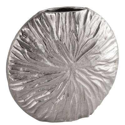 Luna Silver Textured Medium Vase