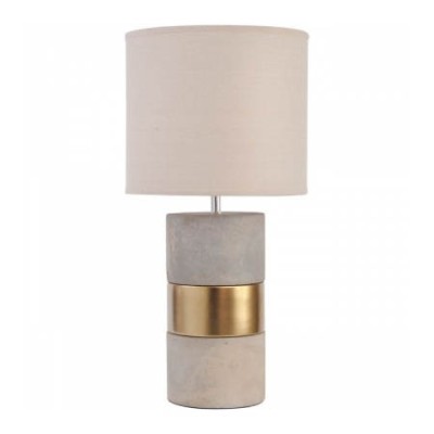 Tyson Concrete And Gold Table Lamp