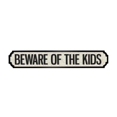 Beware Of The Kids Vintage Street Sign