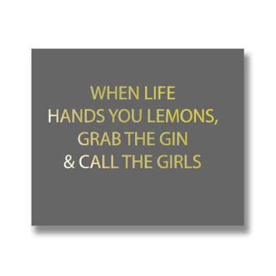 Grab The Gin Plaque 