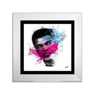 Muhammed Ali Wall Art In A White Frame